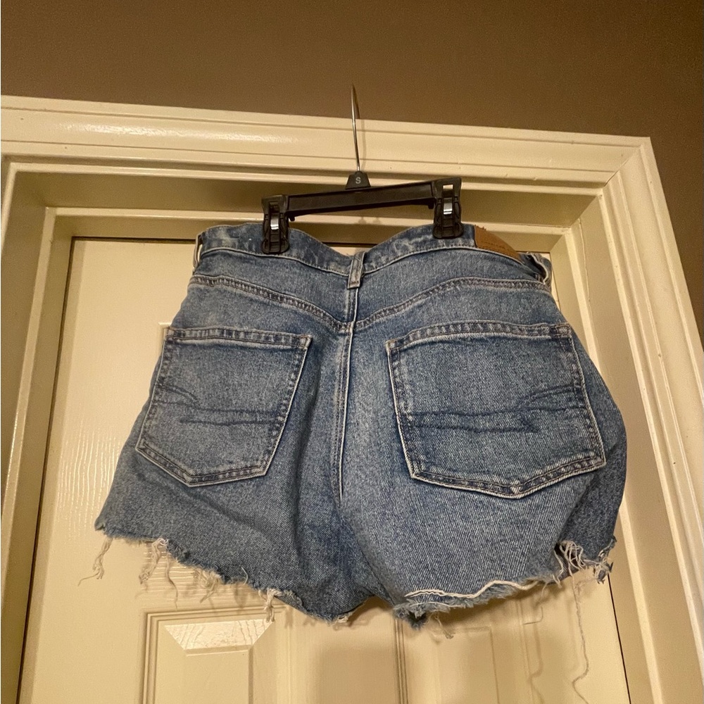Denim High-Waisted Cutoff Shorts